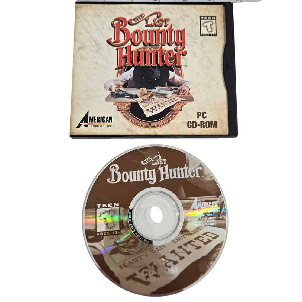 The Last Bounty Hunter PC Game 1994 American Laser Games Western Shooter Vintage